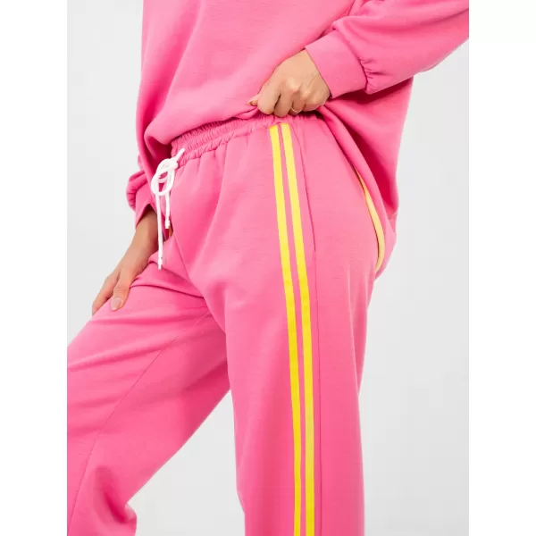  Dámská tepláková souprava RUE PARIS IT-KMPL-22216.75 DARK PINK 