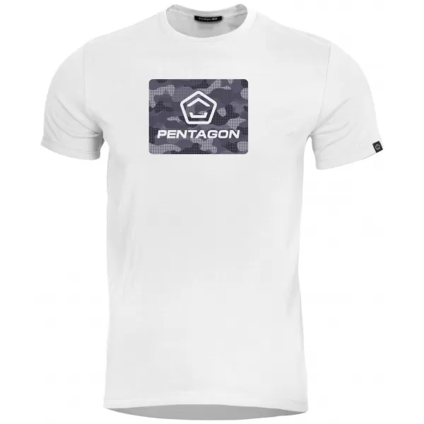  Pánské triko PENTAGON AGERON SPOT CAMO K09012-SC-00 WHITE 