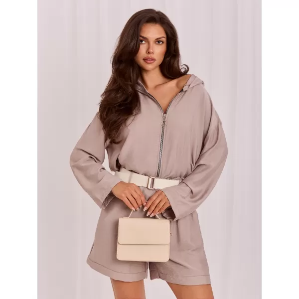  Dámská mikina RUE PARIS IT-BL-10362.24 DARK BEIGE 