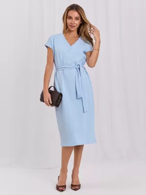 Dámské šaty RUE PARIS RV-SK-A1448.21 LIGHT BLUE