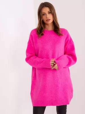Dámské šaty RUE PARIS LC-SK-0568.70P FLUO PINK