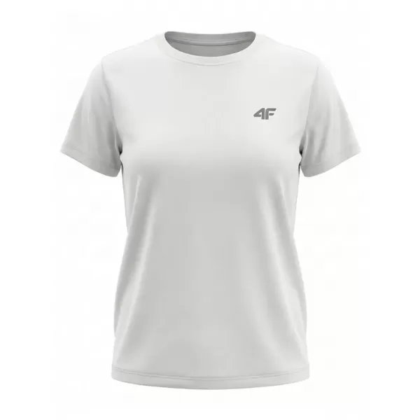  Dámské triko 4F 4FWMM00TTSHF3308 WHITE 