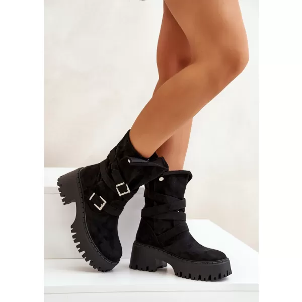  Dámské kotníkové boty BOTO QH7825/DA185 BLACK 