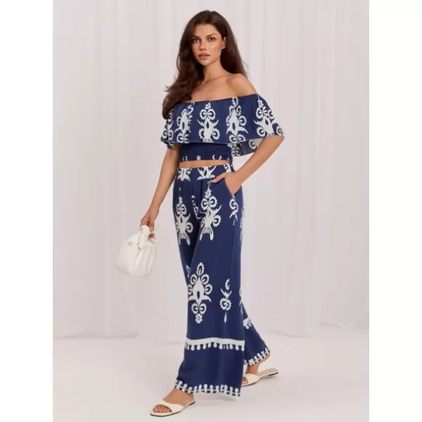 Dámský komplet ITALY MODA MO-KMPL-126175.85 NAVY 