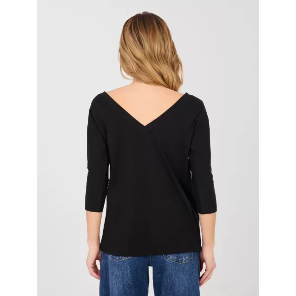  Dámská halenka RUE PARIS RV-BZ-A1189.24 BLACK 
