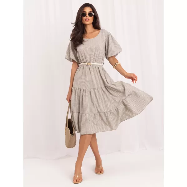  Dámské šaty ITALY MODA MO-SK-8849.78 BEIGE 