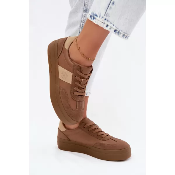  Dámské tenisky BIG STAR SHOES UU274015 BROWN/BEIGE 