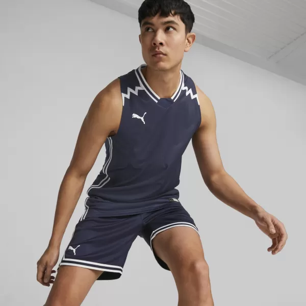  Pánský dres PUMA HOOPS TEAM GAME JERSEY 676628-03 PUMA NAVY 