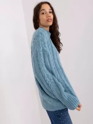 Dámský svetr WOOL FASHION ITALIA AT-SW-2363-2.30 BLUE