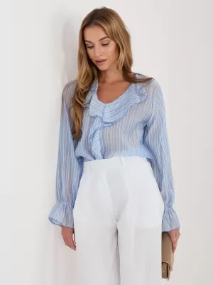 Dámská halenka ITALY MODA IT-BZ-25096.84 LIGHT BLUE