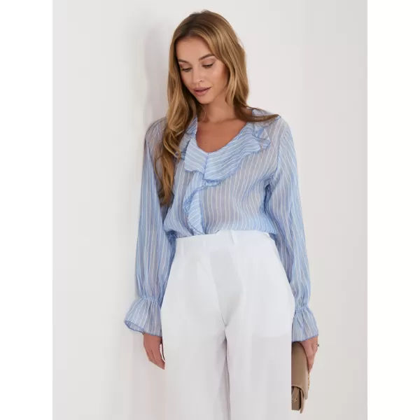  Dámská halenka ITALY MODA IT-BZ-25096.84 LIGHT BLUE 