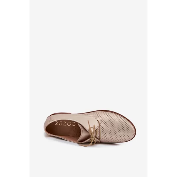  Dámské polobotky ZAZOO 4238/HOGL GOLD 