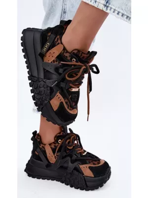 Dámské tenisky GOE UU2N4017 BLACK LEOPARD