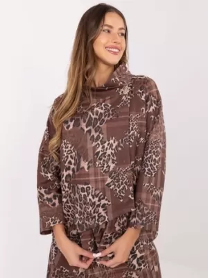 Dámská mikina ITALY MODA IT-BL-21613-5.12 DARK BEIGE