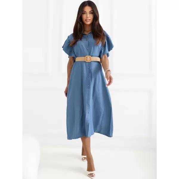  Dámské šaty ITALY MODA MI-SK-82970.86 BLUE 