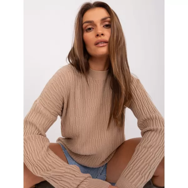  Dámský svetr WOOL FASHION ITALIA AT-SW-2338.14P BEIGE 