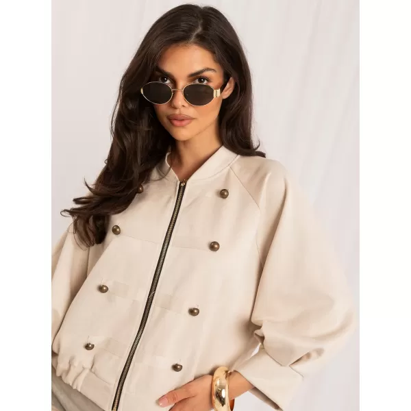  Dámská bunda ITALY MODA MI-KR-3546.65 LIGHT BEIGE 