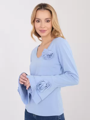 Dámská halenka ITALY MODA IT-BZ-22139.55 LIGHT BLUE