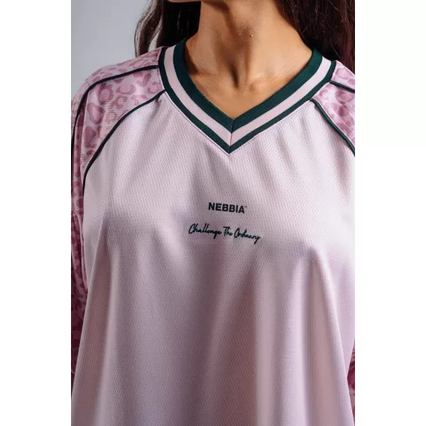 Oversized tričko 97 NEBBIA PRIMAL 862 PINK LEOPARD 