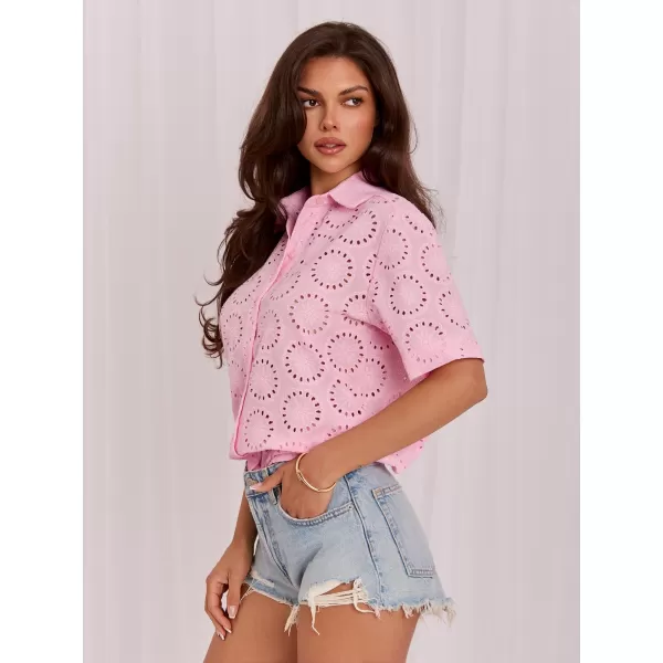  Dámská košile LAKERTA LK-KS-510284.76 BRIGHT PINK 