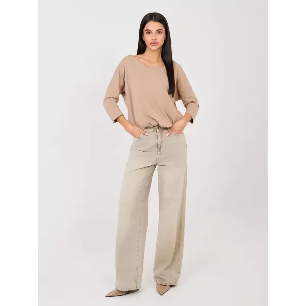  Dámské triko RUE PARIS RV-BZ-A1091.16 DARK BEIGE 