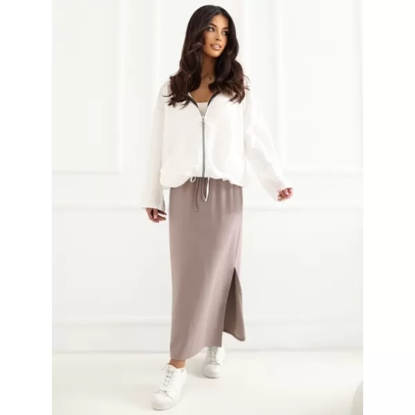 Dámská sukně LAKERTA LK-SD-510263.16 DARK BEIGE 