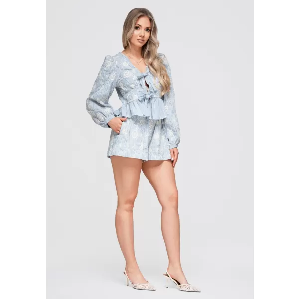  Dámské kraťasy OMBRE OW-ST-E0012 BLUE 