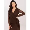 Dámská halenka ITALY MODA MI-BZ-92405.67 BROWN