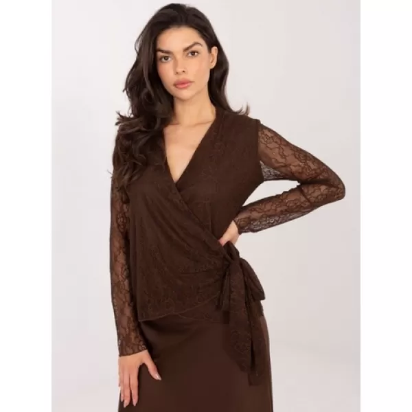  Dámská halenka ITALY MODA MI-BZ-92405.67 BROWN 