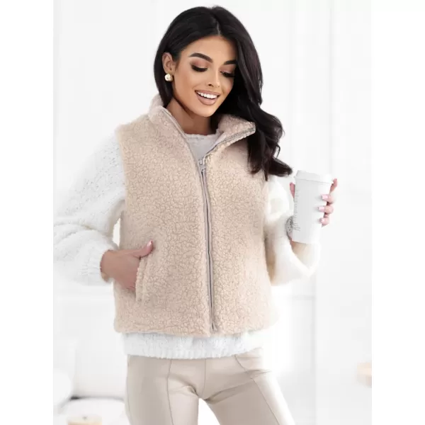 Dámská vesta FACTORY PRICE CS-KZ-1403.00P LIGHT BEIGE 