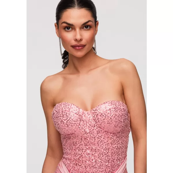  Dámské šaty LARICA LA-OM-DLR349 PINK 
