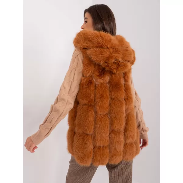  Dámská vesta WOOL FASHION ITALIA AT-KZ-2379.96P LIGHT BROWN 