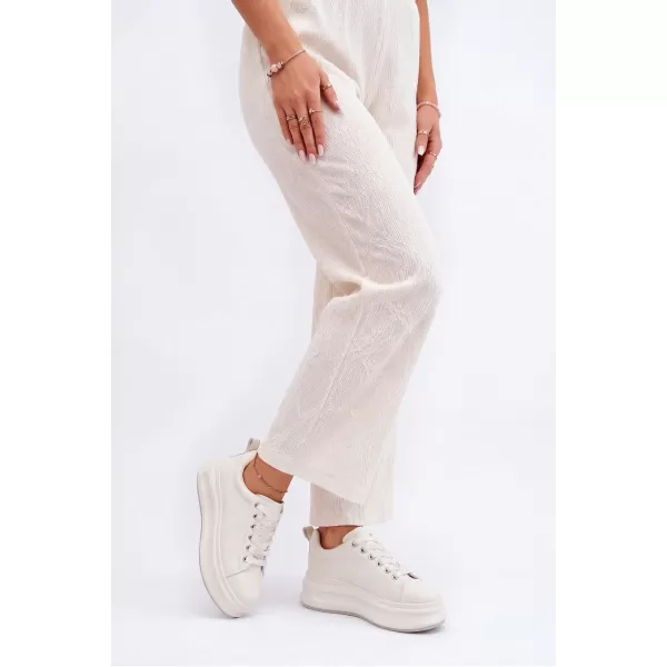  Dámské kožené tenisky GOE SS2N4021 WHITE 