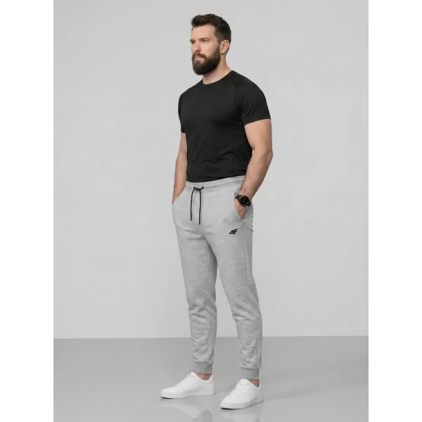  Pánské kalhoty 4F 4FWMM00TTROM1674 COLD LIGHT GREY MELANGE 