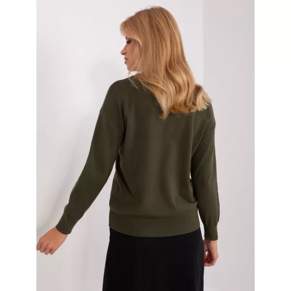  Dámský svetr WOOL FASHION ITALIA AT-SW-2325.95P KHAKI 
