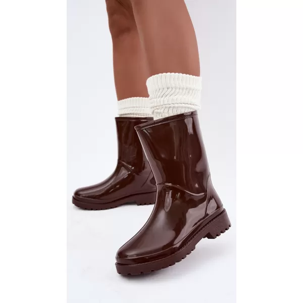  Dámské holínky BOTO 2783 DARK BROWN 