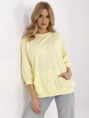 Dámská mikina RUE PARIS RV-BL-A367-1.18P BRIGHT YELLOW