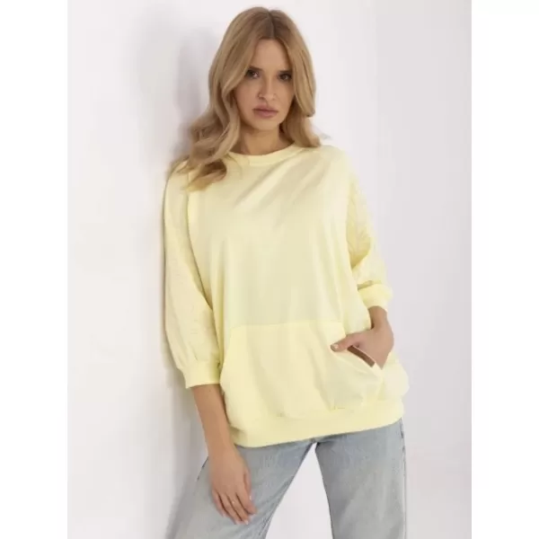  Dámská mikina RUE PARIS RV-BL-A367-1.18P BRIGHT YELLOW 