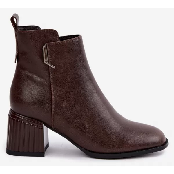  Dámské kotníkové boty D&A CR62-3442 CHOCOLATE 