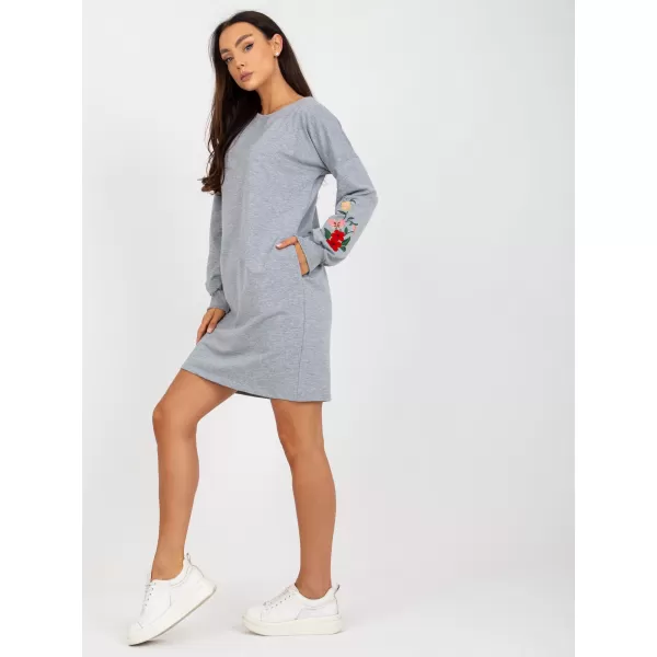 Dámské šaty RUE PARIS RV-SK-8088.59 GRAY 