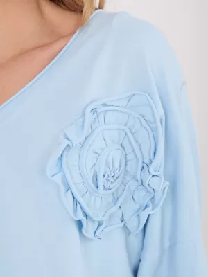Dámská halenka FACTORY PRICE IT-BZ-6694.69 LIGHT BLUE