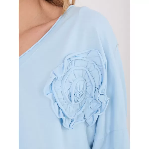  Dámská halenka FACTORY PRICE IT-BZ-6694.69 LIGHT BLUE 