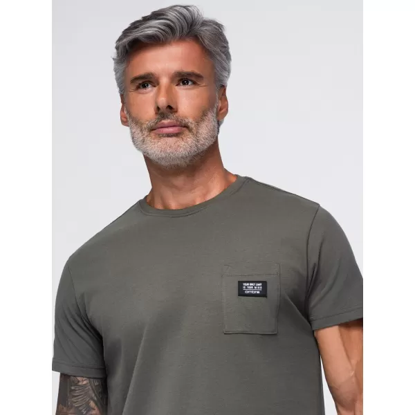  Pánské tričko OMBRE OM-TSCT-0305 GRAPHITE 