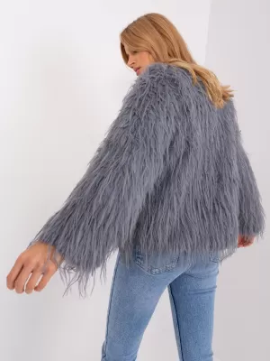 Dámská bunda WOOL FASHION ITALIA AT-KR-2359.96P GRAY