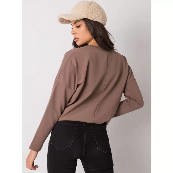  Dámská halenka RUE PARIS RV-BZ-7200.30P BROWN 