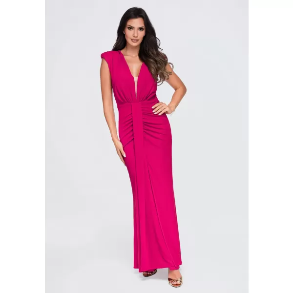  Dámské šaty LARICA LA-OM-DLR412 FUCHSIA 