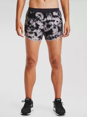 Dámské kraťasy UNDER ARMOUR W UA FLY BY 2.0 PRINTED SHORT 1350198-591 FIALOVÁ