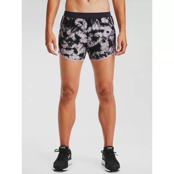  Dámské kraťasy UNDER ARMOUR W UA FLY BY 2.0 PRINTED SHORT 1350198-591 FIALOVÁ 