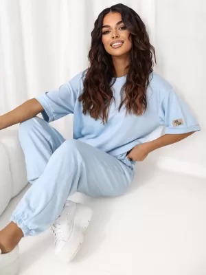 Dámský komplet RUE PARIS RV-KMPL-A1290.94 LIGHT BLUE
