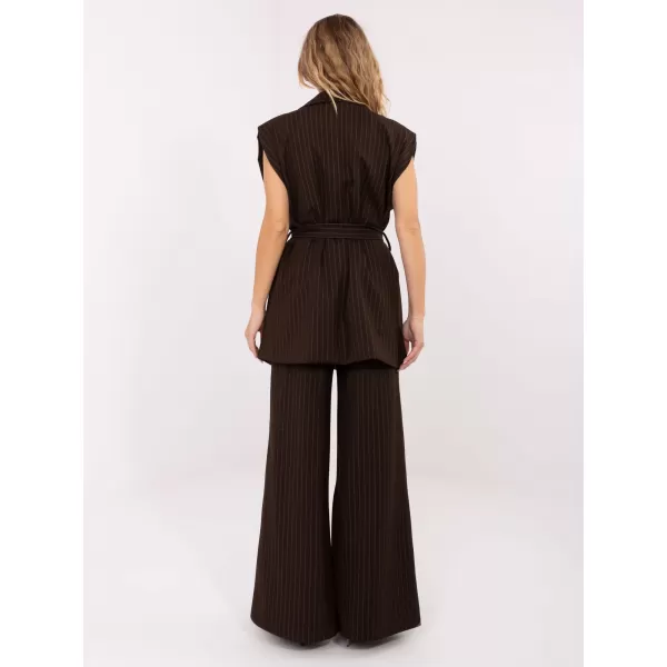  Dámská vesta RUE PARIS IT-KZ-FL9790.66 DARK BROWN 